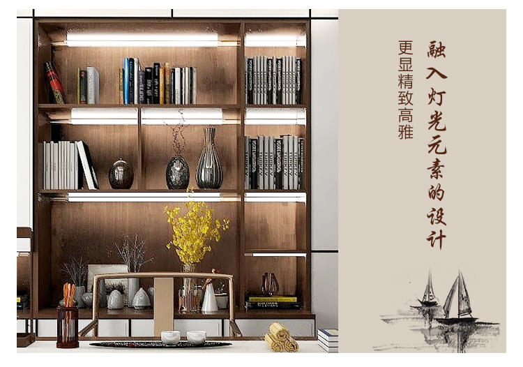 中式书房定制 中式书房设计